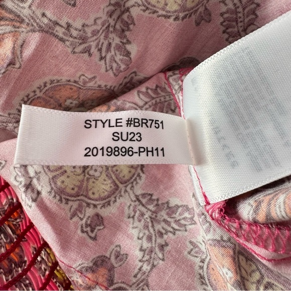 J. Crew Puff-Sleeve Square-neck Top in Ratti Pink Blooms Print Size 00 NWT - Picture 9 of 12